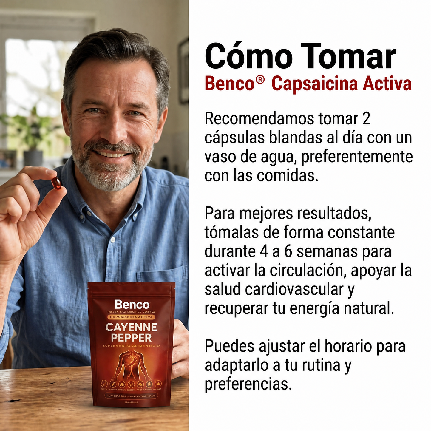 Benco Activa® en Softgels - Reactiva tu Circulación Natural