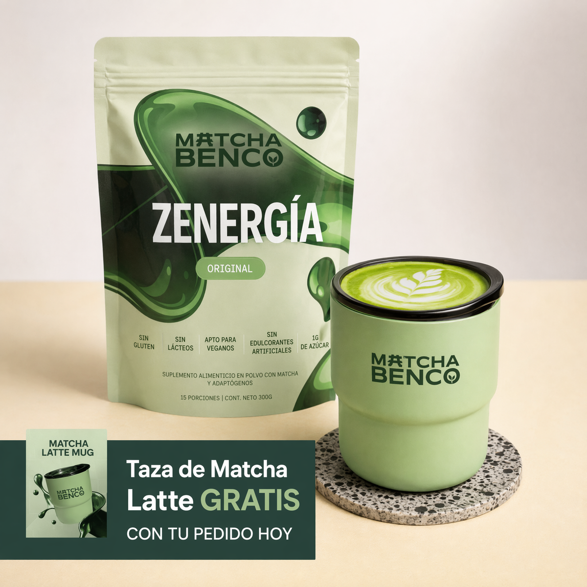 ZENERGY MATCHA BENCO LATTE